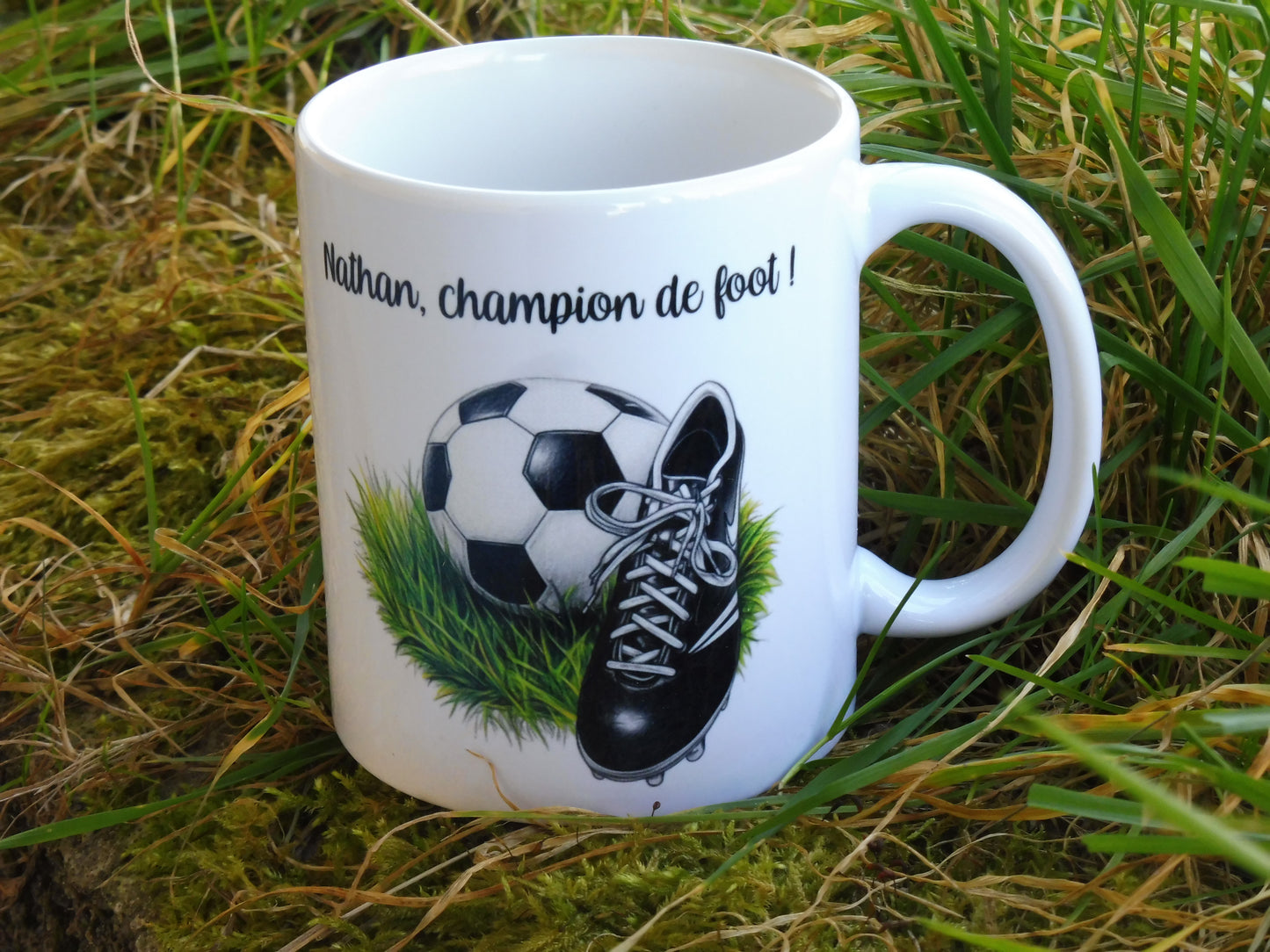 Personalisierte Fußballtasse