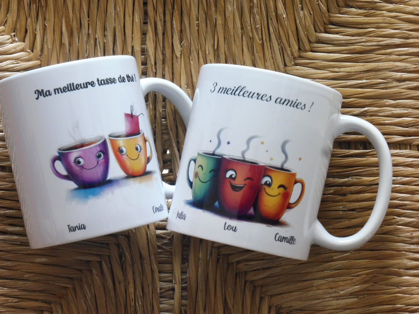 Mug personnalisé 2 meilleures amis / amies