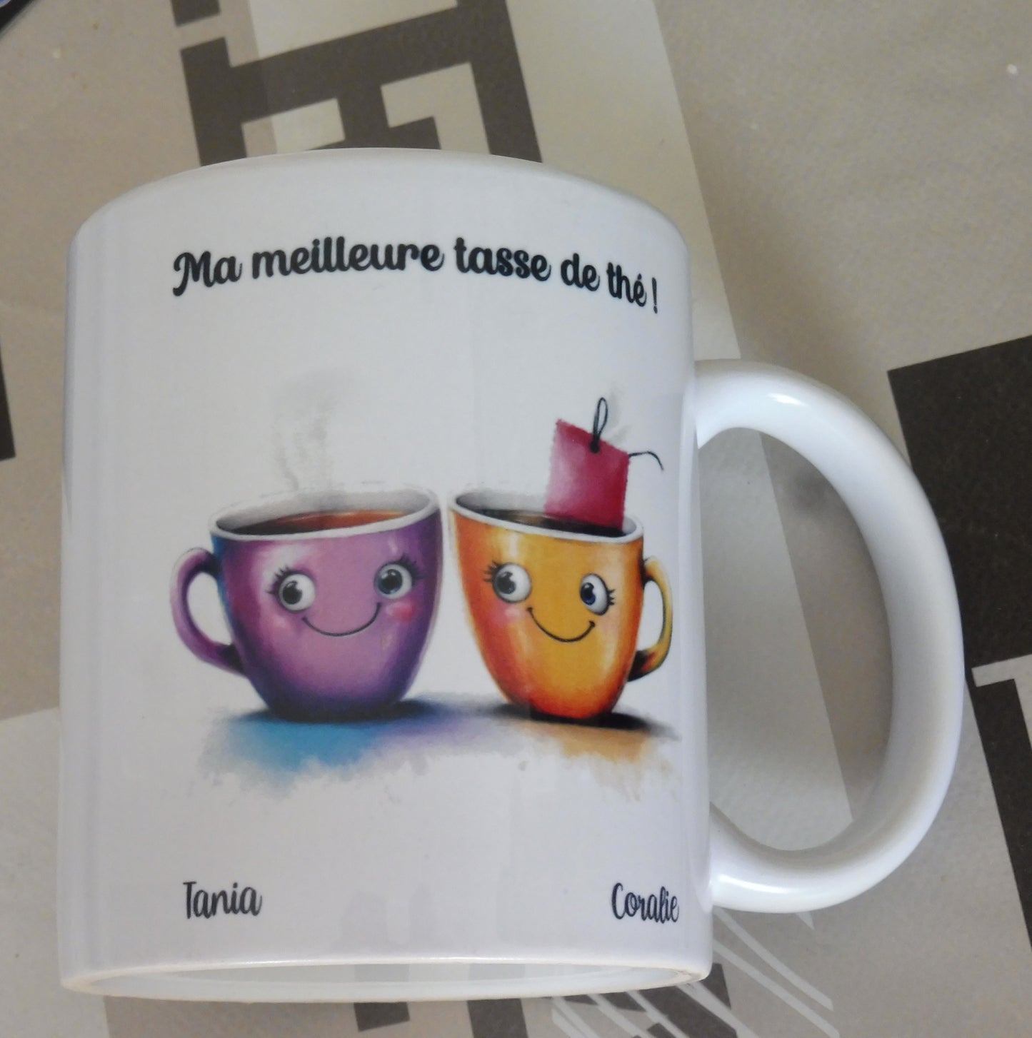 Mug personnalisé 2 meilleures amis / amies
