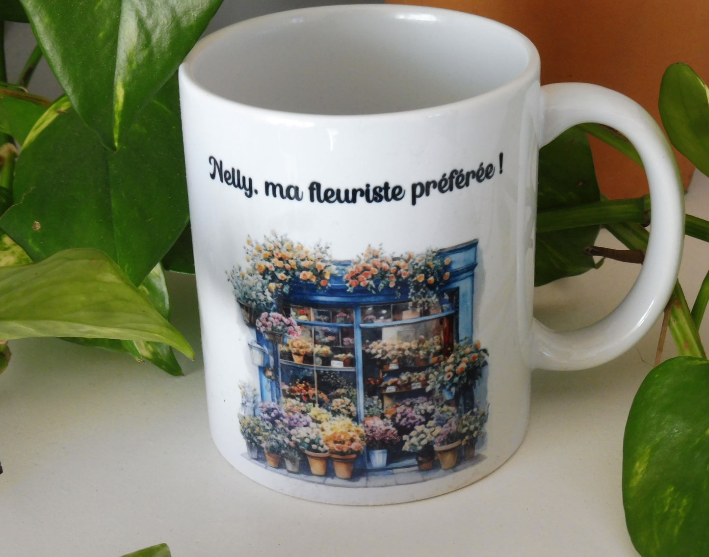 Mug personnalisé fleuriste