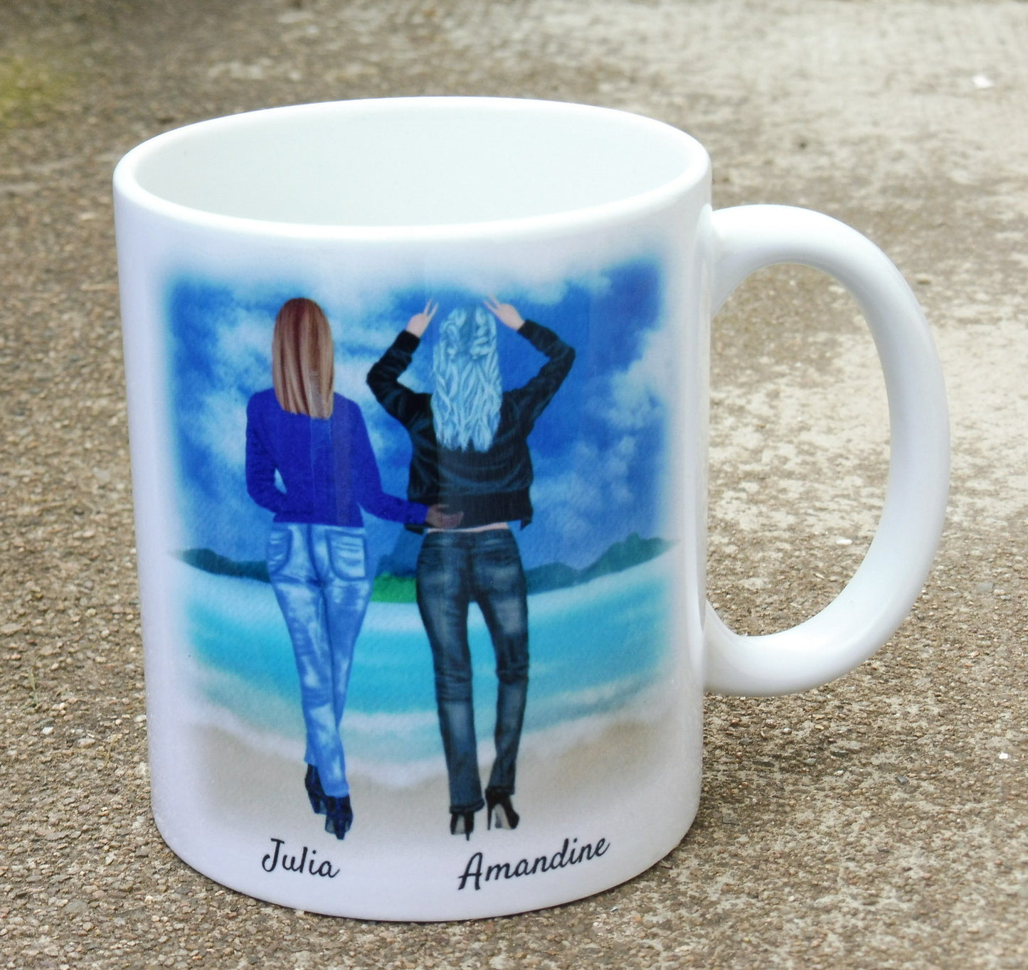 Mug personnalisé 2 amies / soeurs / cousines