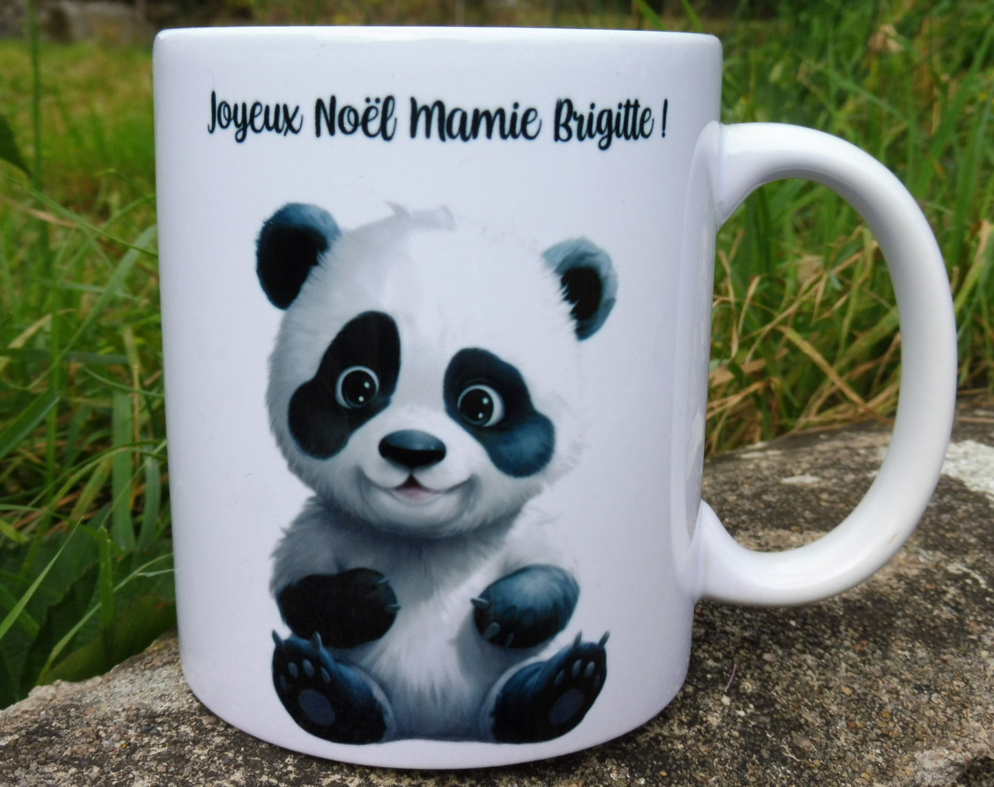 Mug personnalisé panda avec texte