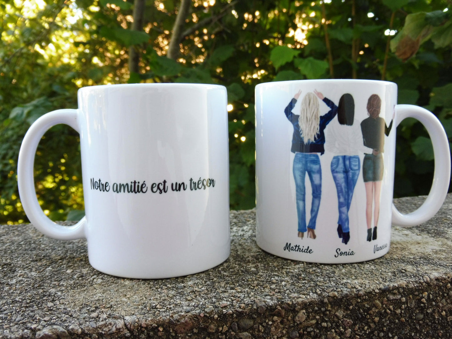 Caneca personalizada 3 amigas/irmãs/primas