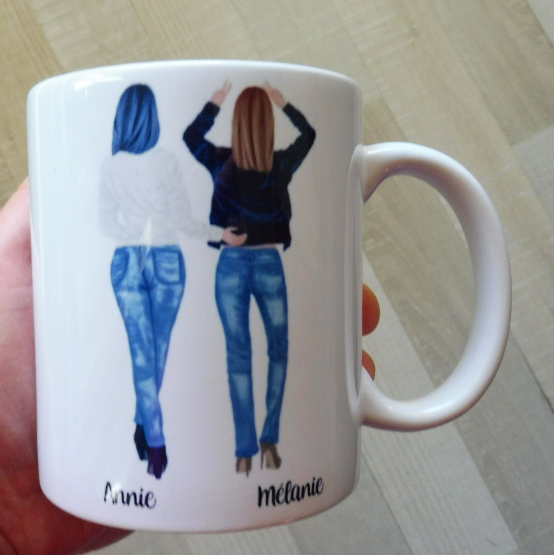 Mug personnalisé 2 amies / soeurs / cousines