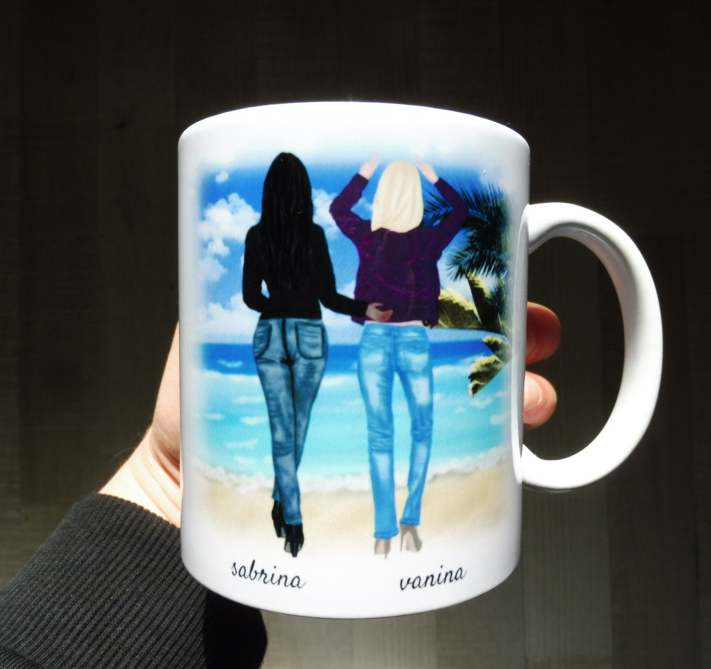 Mug personnalisé 2 amies / soeurs / cousines