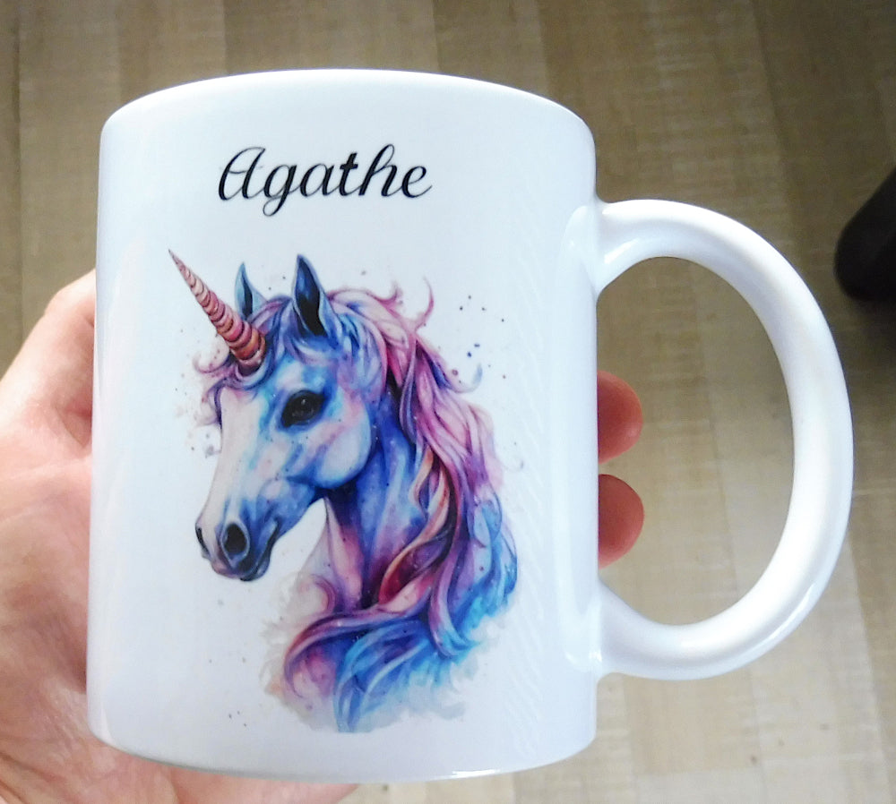 Personalized unicorn mug