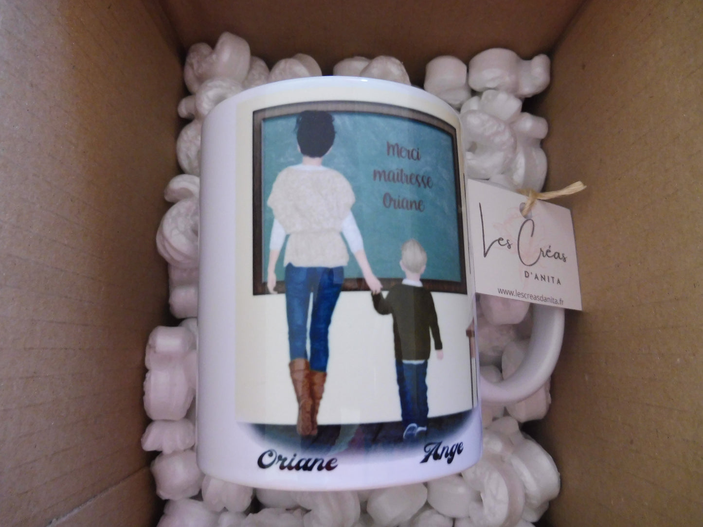 Personalisierte Geschenktasse für Schullehrerin und Schulmädchen