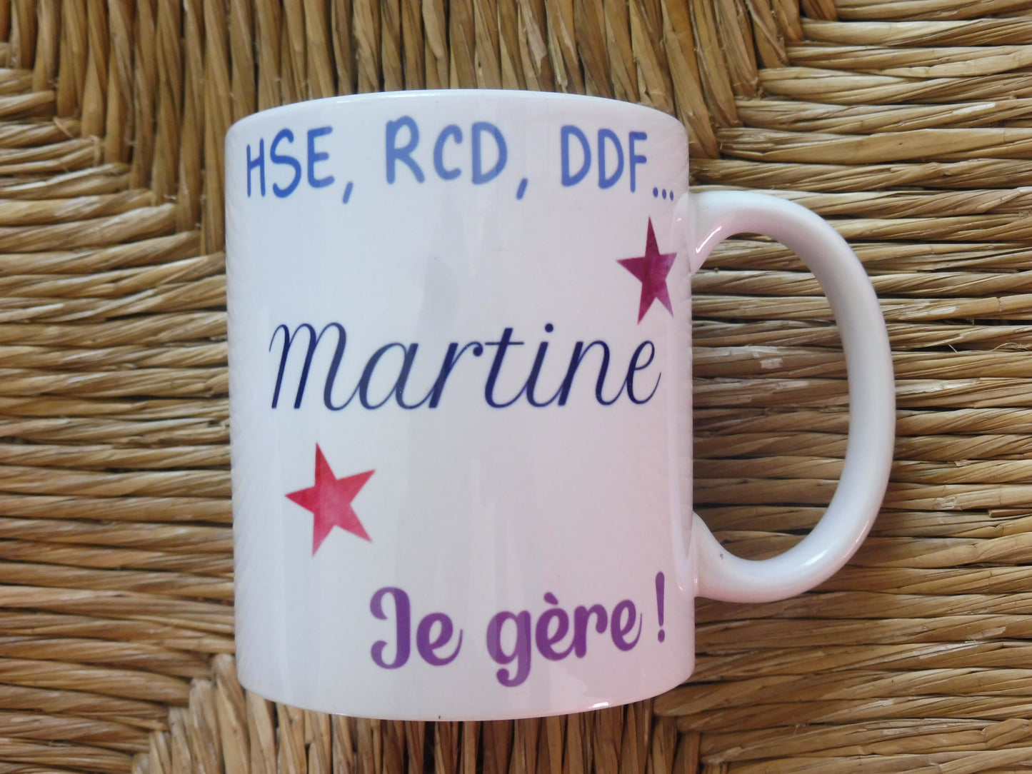 Personalisierte Tasse im Ruhestand