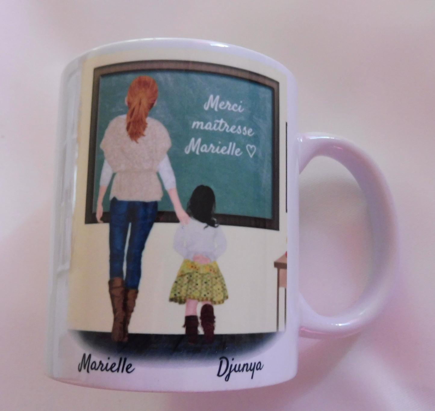 Personalisierte Geschenktasse für Schullehrerin und Schulmädchen