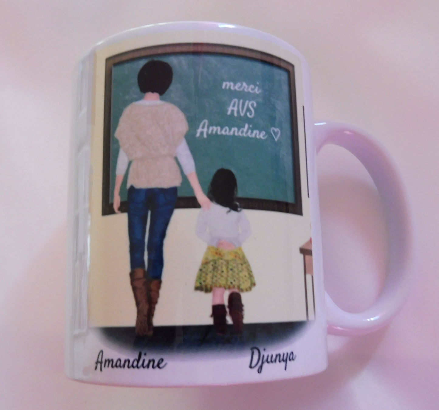 Personalisierte Geschenktasse für Schullehrerin und Schulmädchen