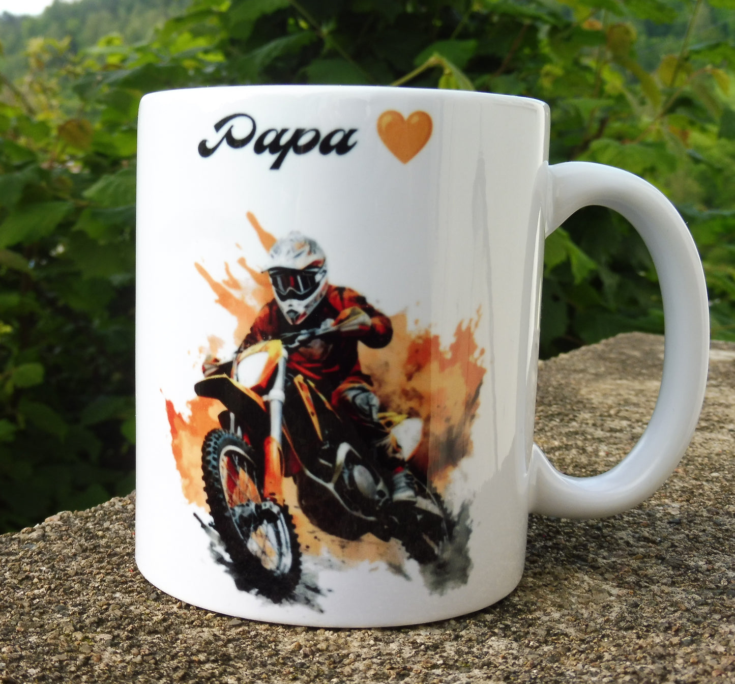 Mug personnalisé motocross