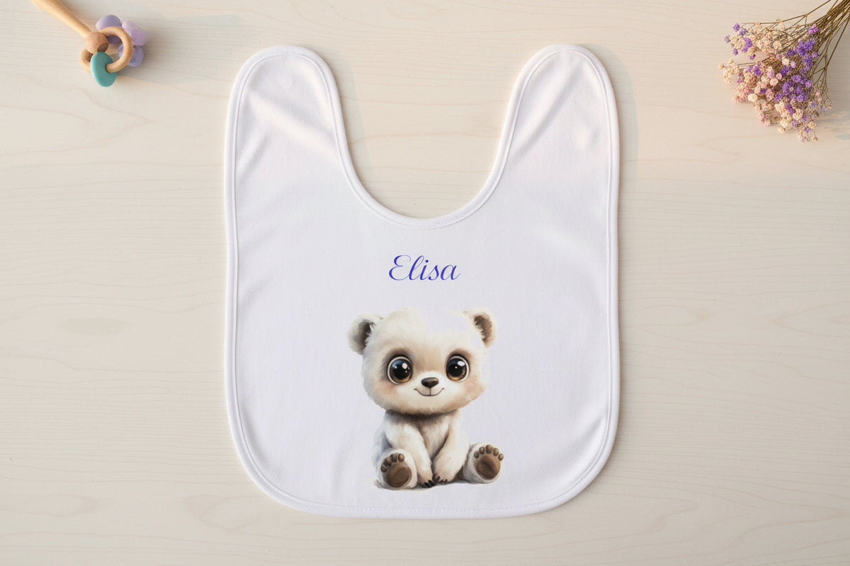 Bavoir personnalisé ourson