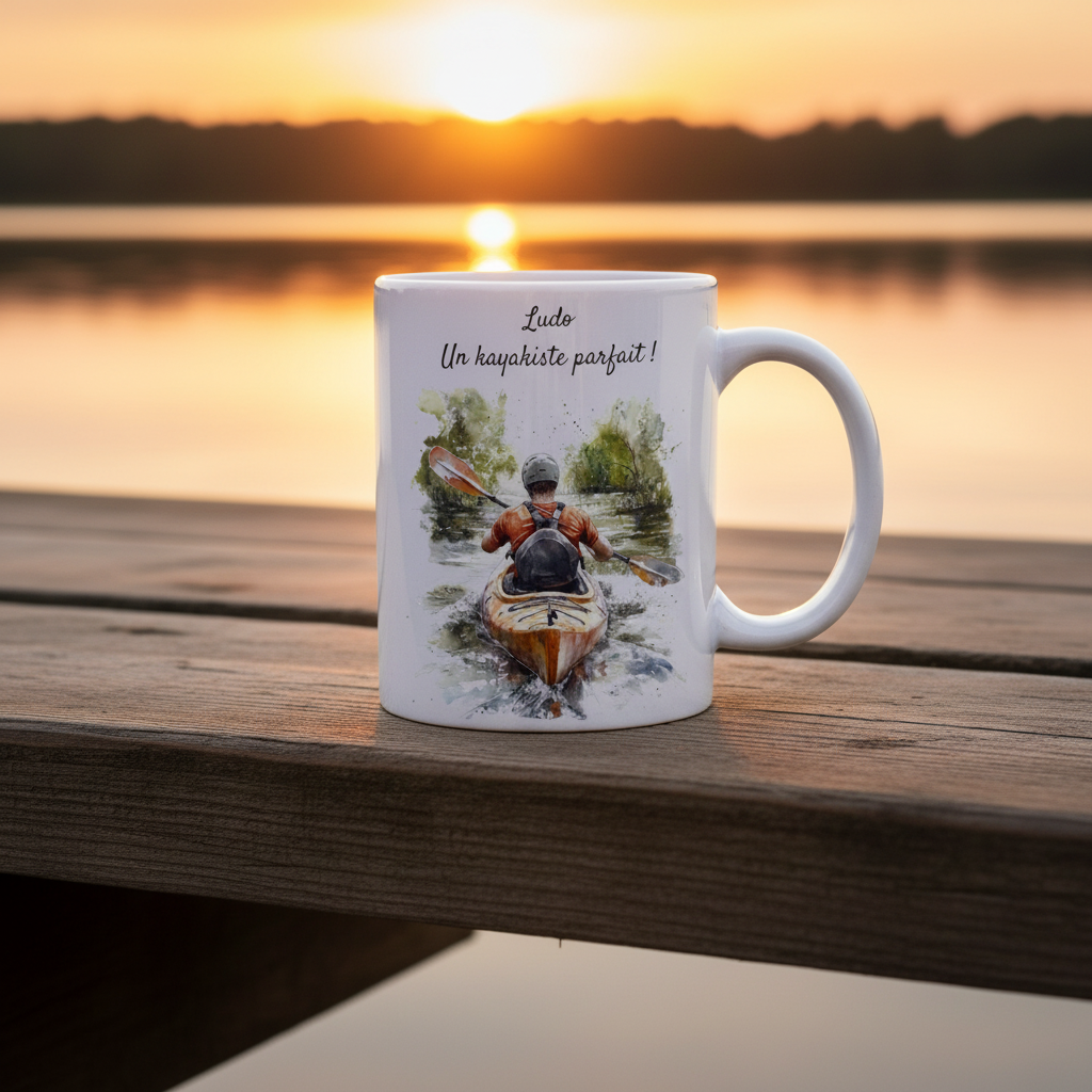 Personalized canoe kayak mug