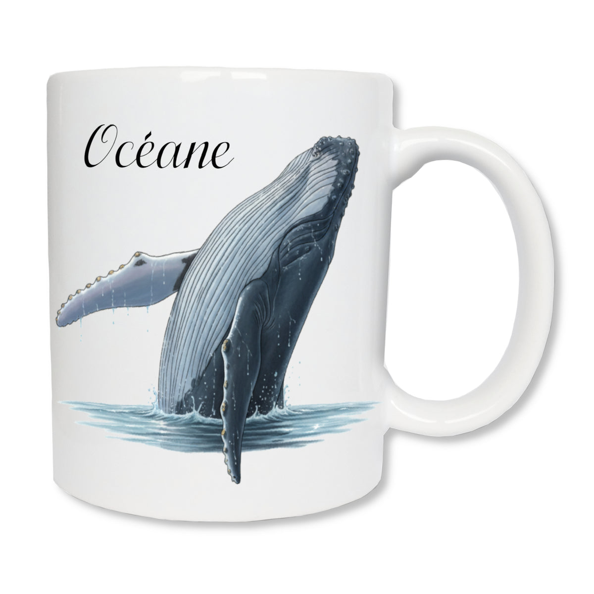 Mug personnalisé baleine à bosse