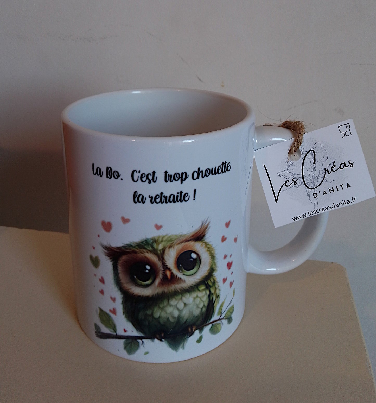 Mug céramique 325ml parrain personnalisé avec prénom - cadeau original pour parrain