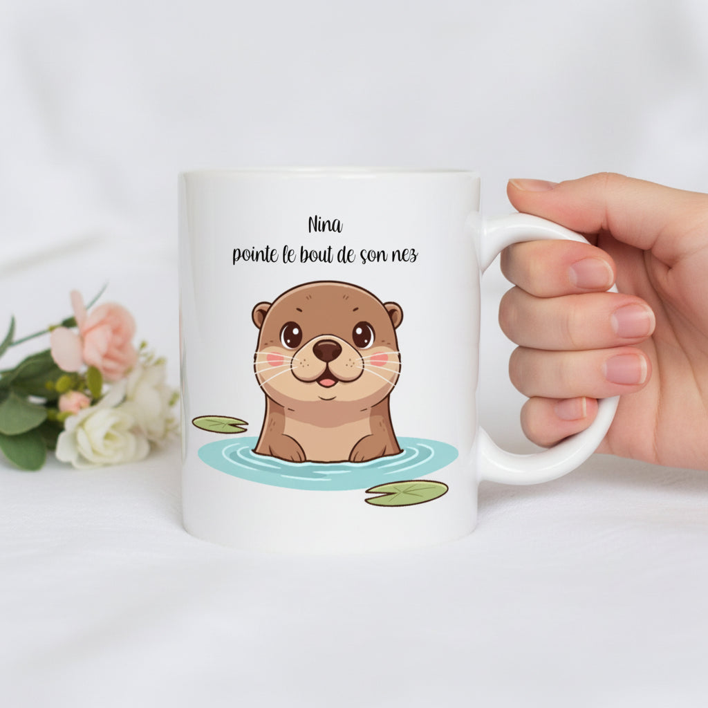 Mug personnalisé loutre