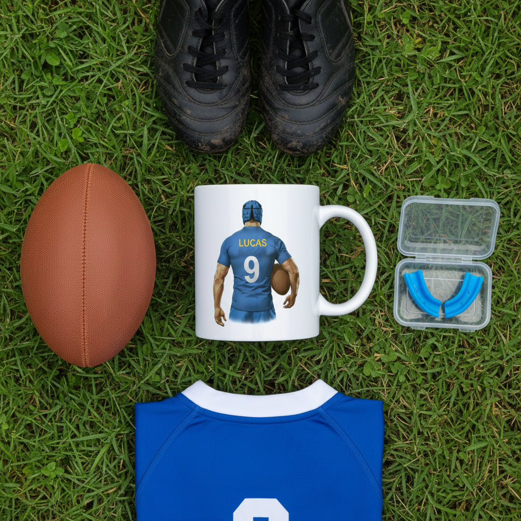Mug personnalisé rugby club avec prénom - cadeau rugbyman