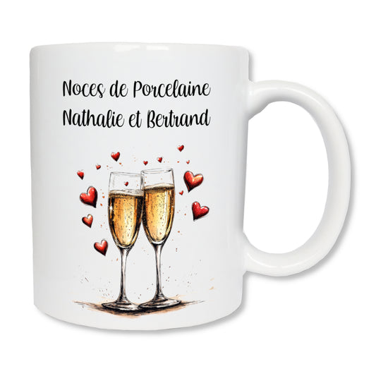 Mug personnalisé anniversaire de mariage