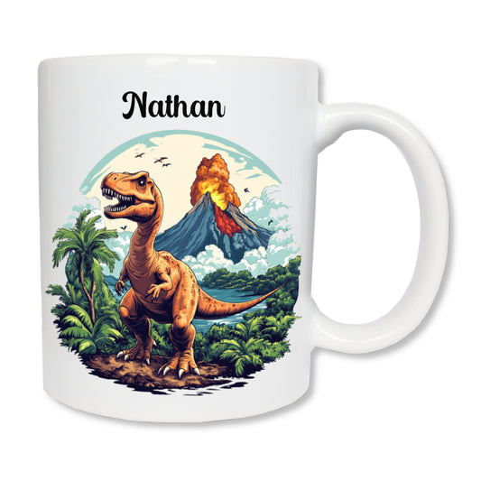 Mug personnalisé dinosaure