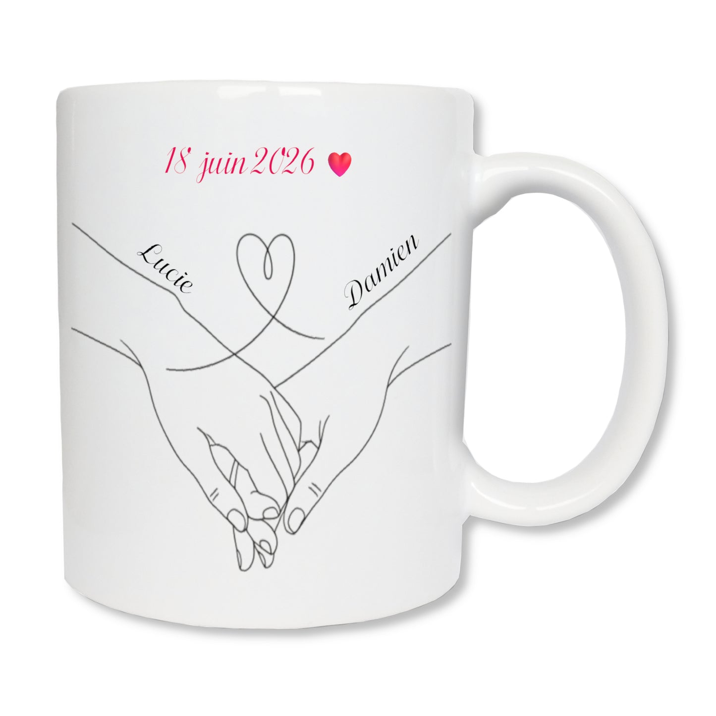 Personalized rabbit mug
