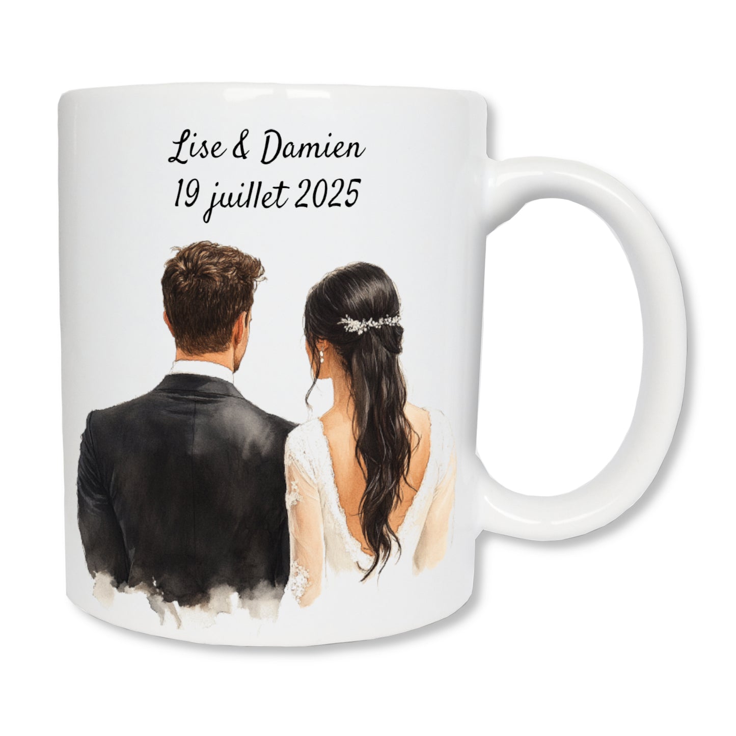 Mug personnalisé jeunes mariés