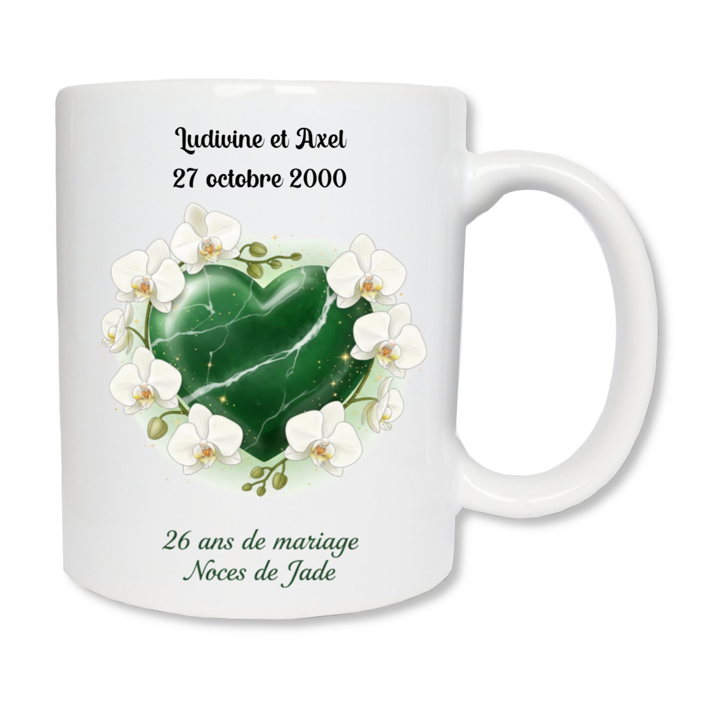 Mug personnalisé 26 ans de mariage - Noces de Jade