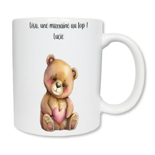 Mug personnalisé ourson