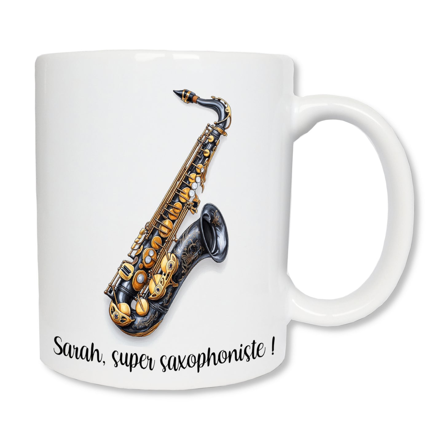 Mug personnalisé saxophone