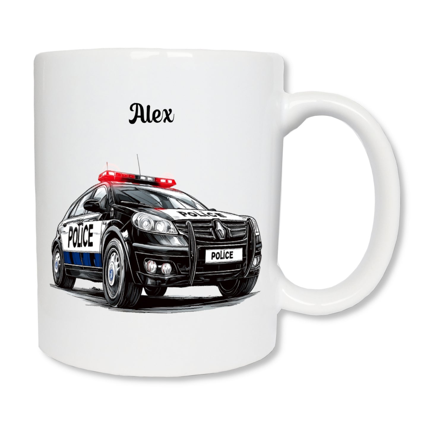 Mug personnalisé voiture de police