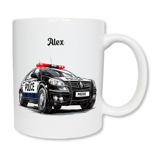 Mug personnalisé voiture de police