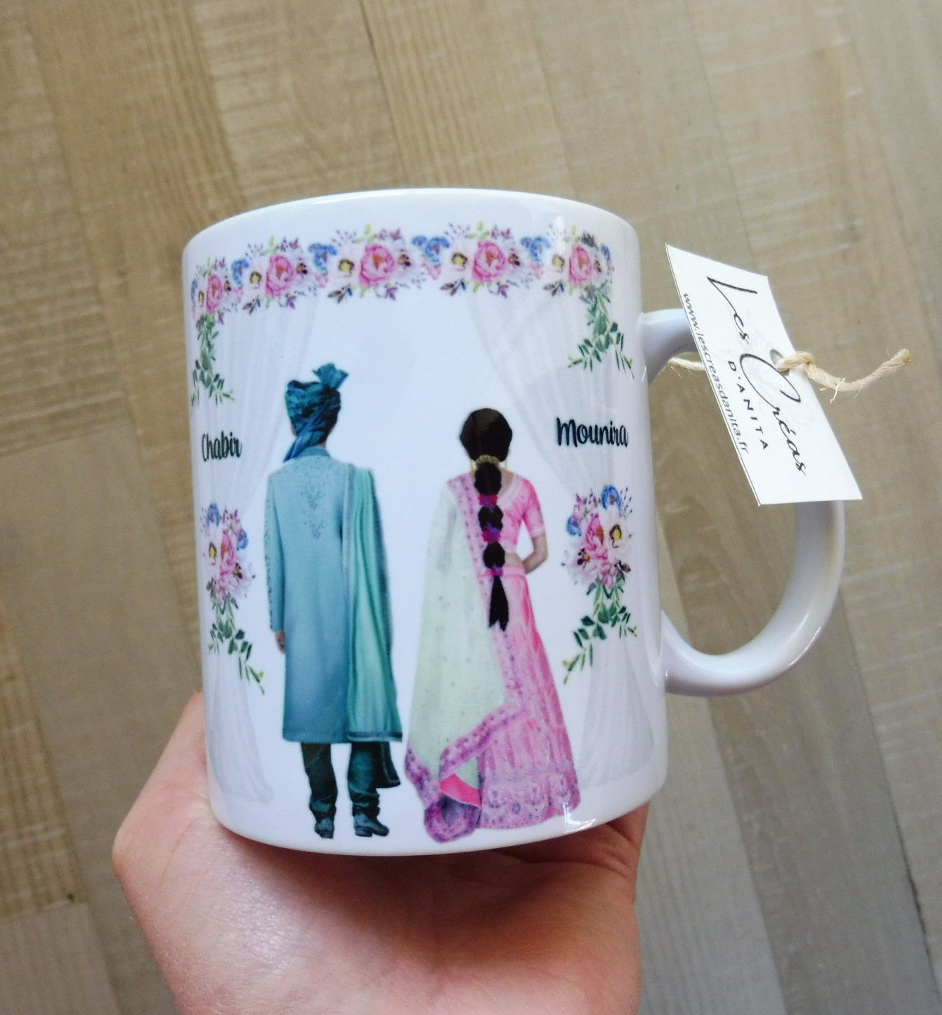 BOLLYWOOD Indian couple personalized mug