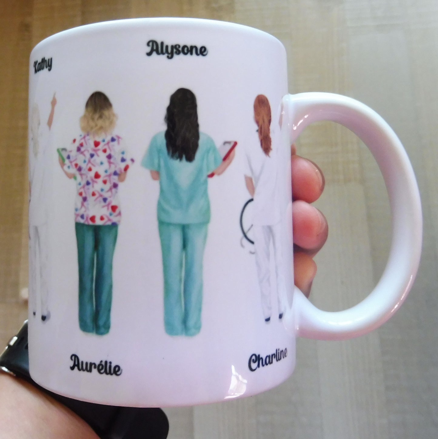 Personalisierte Tasse 1 Krankenschwester / Pflegekraft
