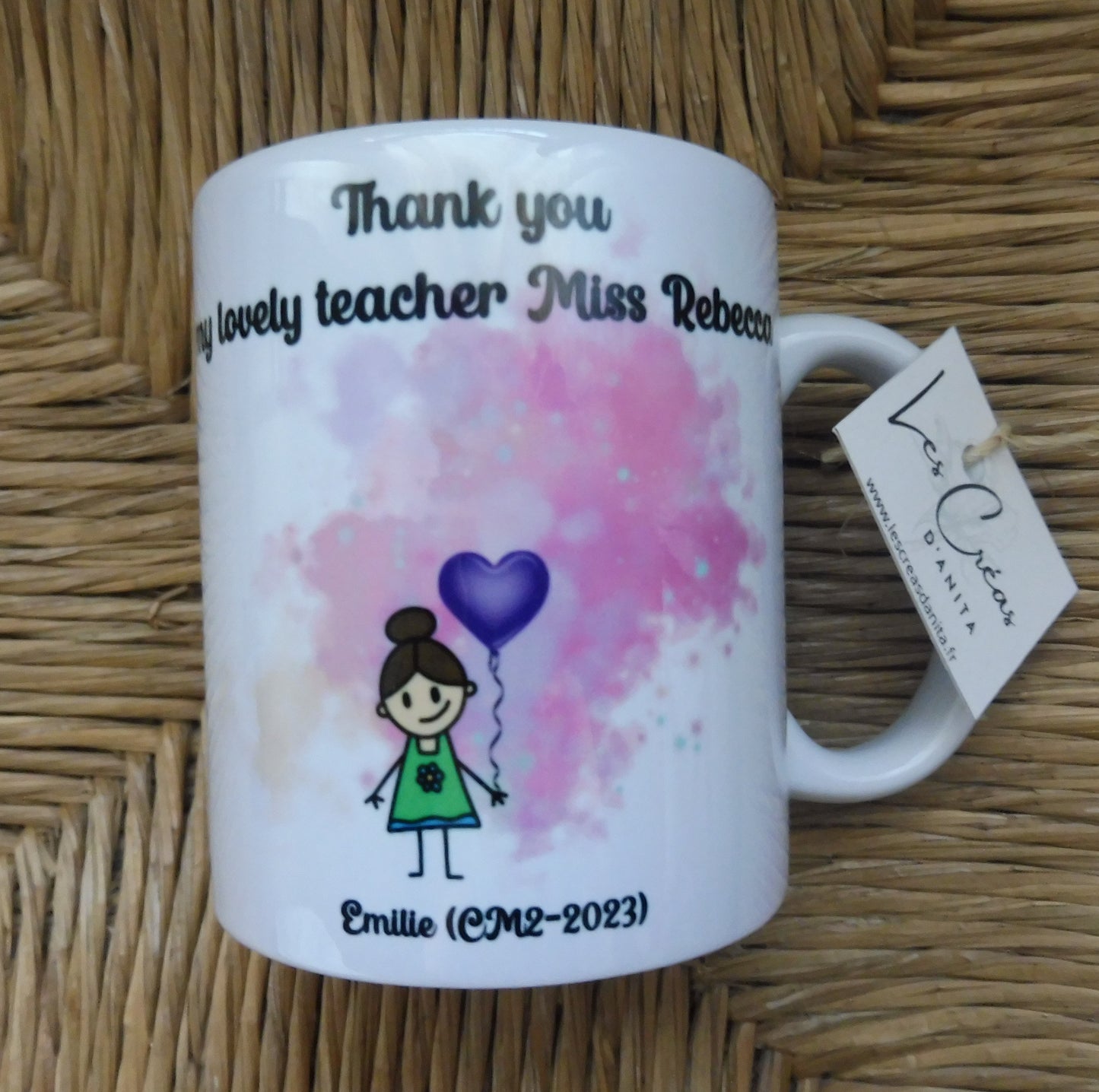 Personalisierte Tasse für Mama oder Oma mit 4 Kindern
