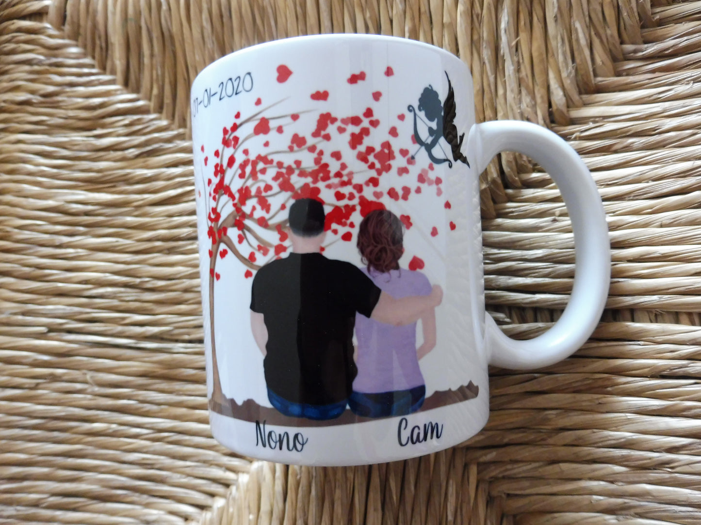 Personalized mug couple of lovers
