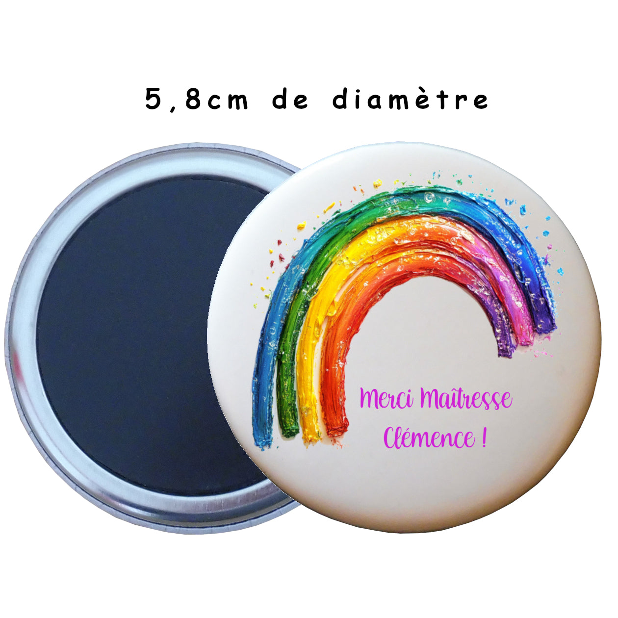 Magnet personnalisé maître ou maîtresse d'école