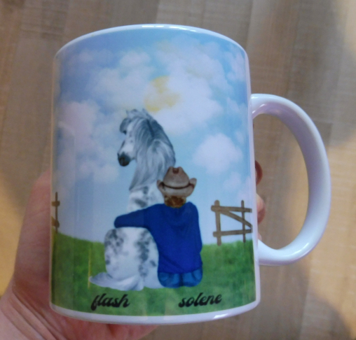 Caneca personalizada Cavalo e seu cavaleiro