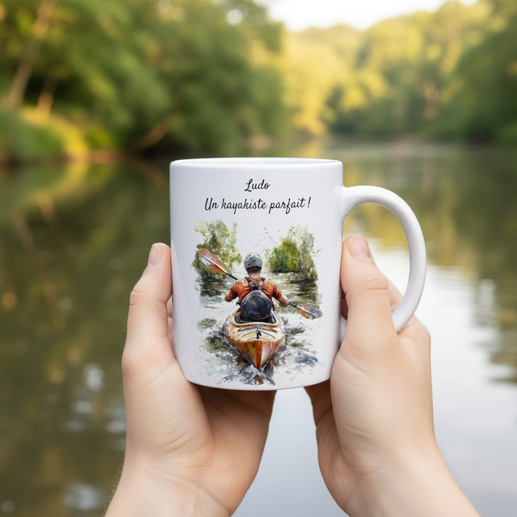 Personalized canoe kayak mug