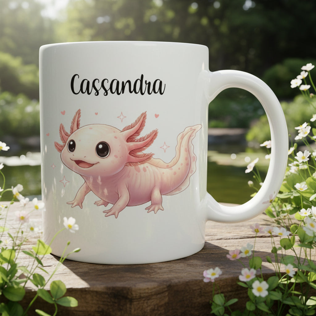 Mug personnalisé axolotl
