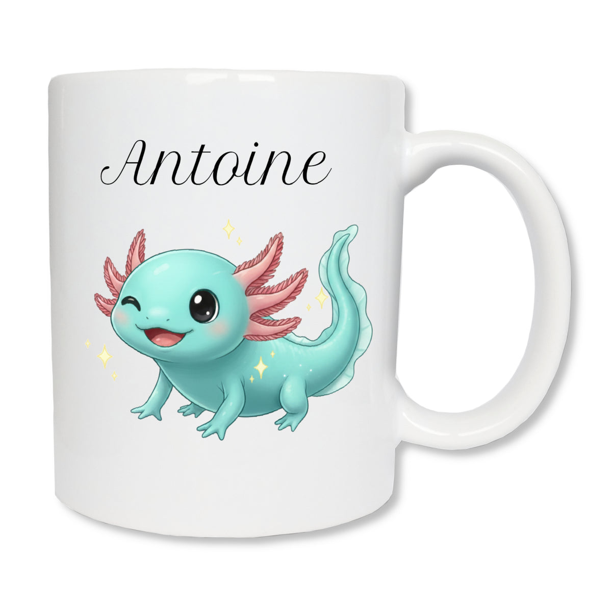 Mug personnalisé axolotl