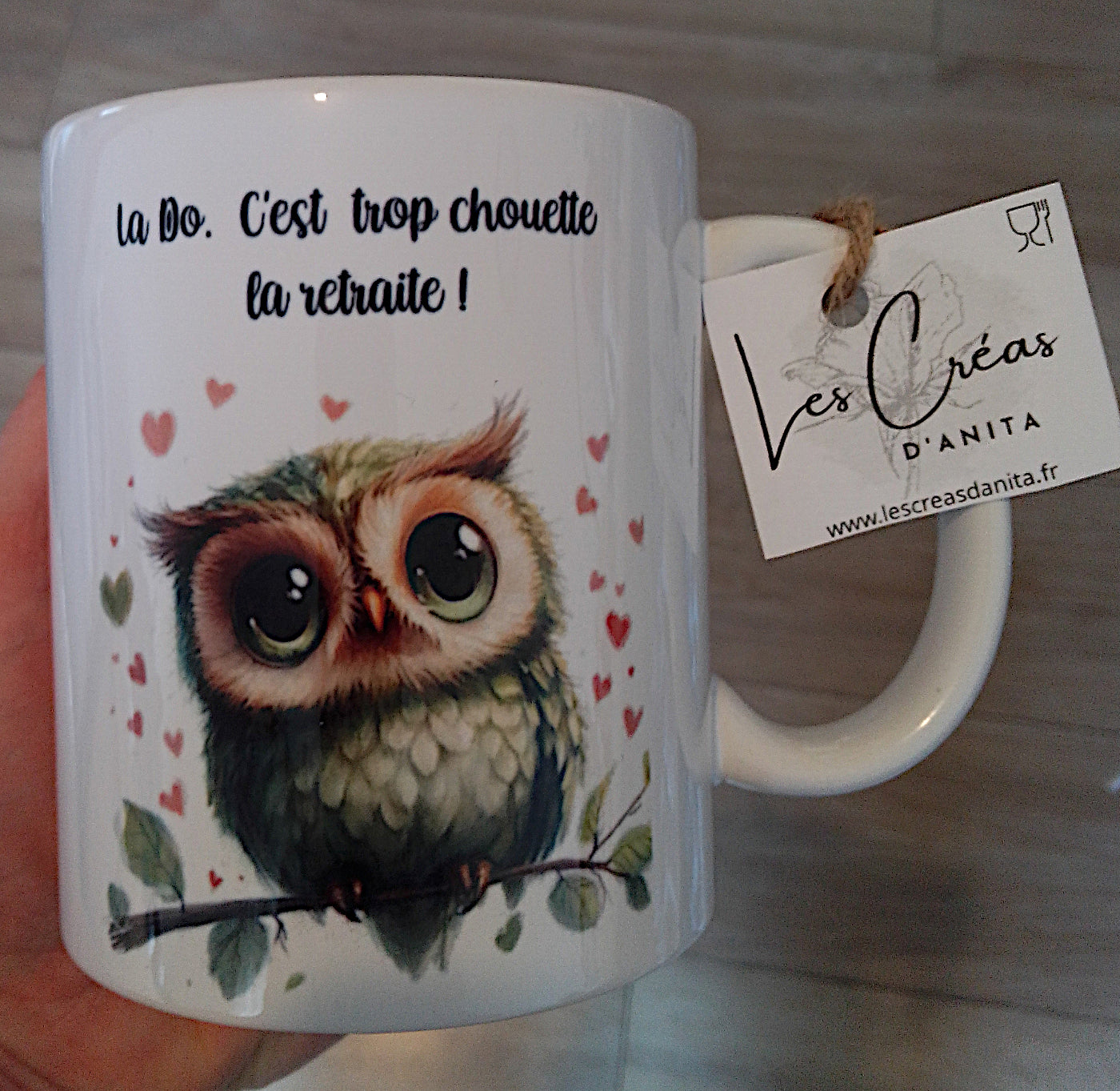 Mug céramique 325ml parrain personnalisé avec prénom - cadeau original pour parrain

