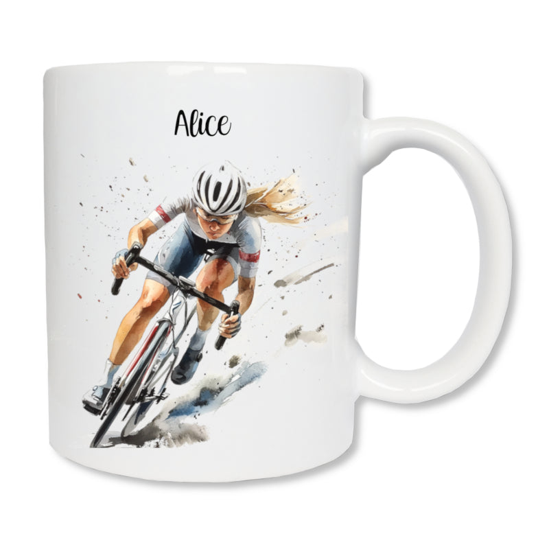 Mug céramique cycliste personnalisé - idée cadeau cycliste
