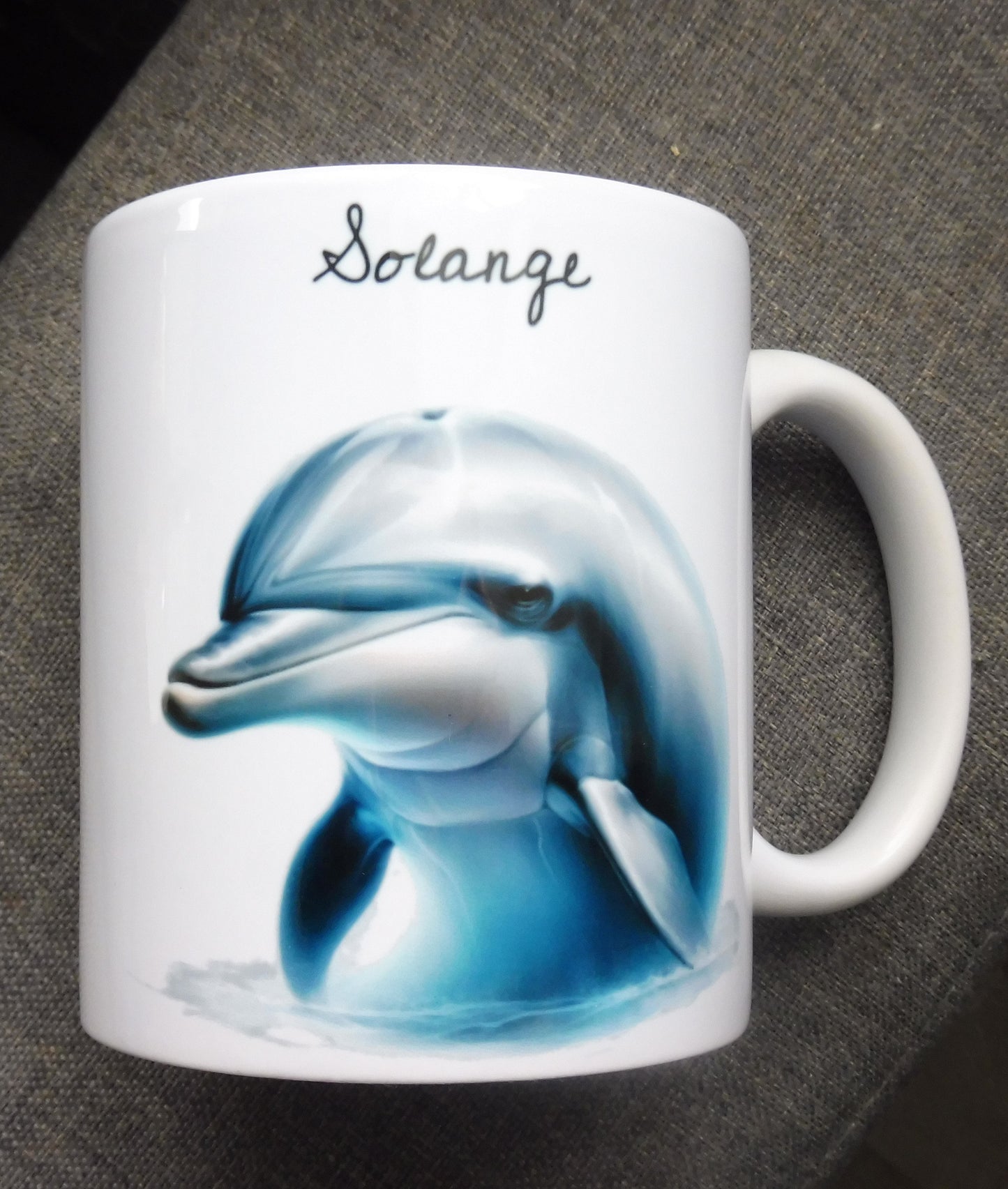 Mug personnalisé dauphin avec prénom - cadeau original pour amoureux des dauphins
