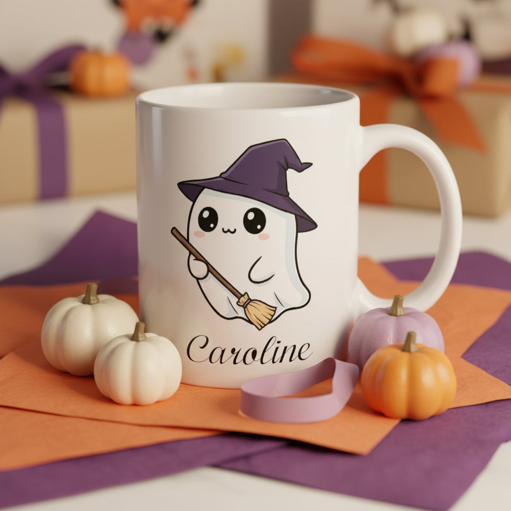 Mug personnalisé fantôme Halloween
