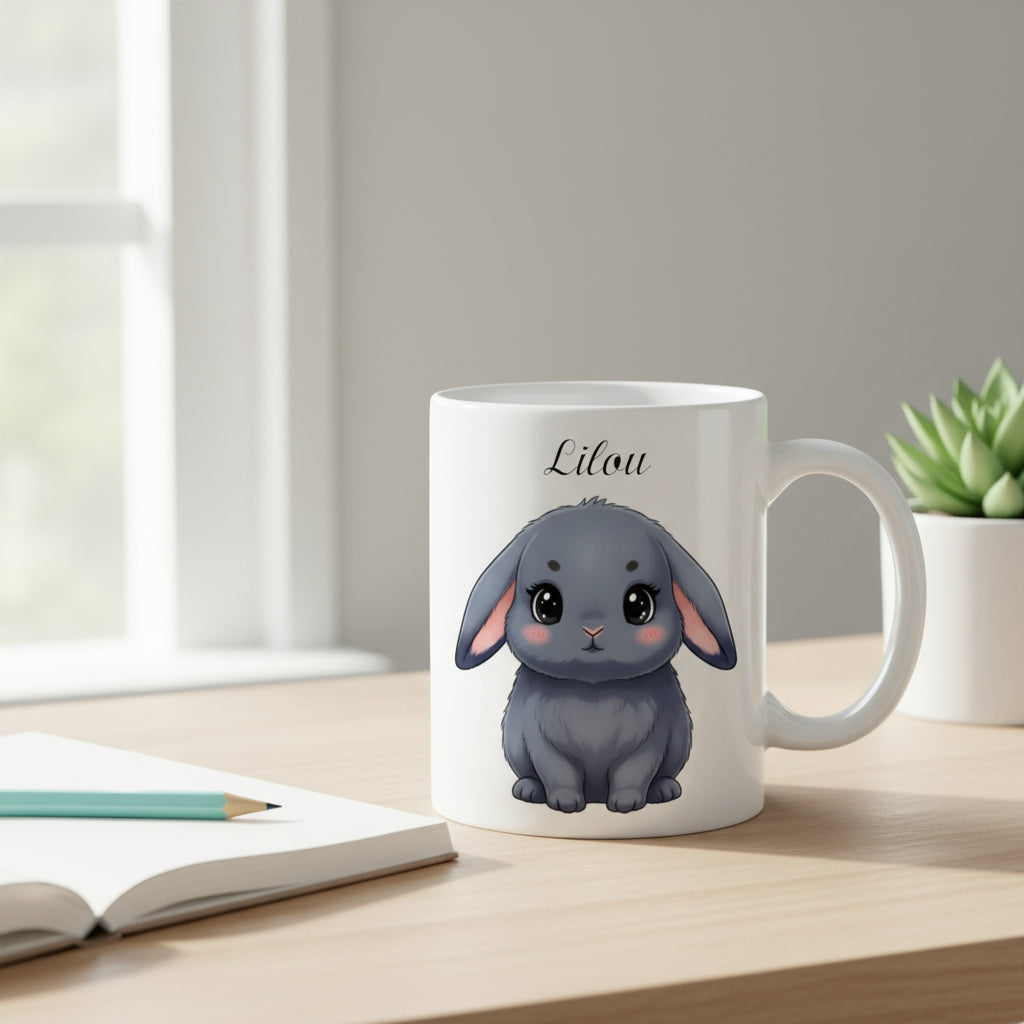 Mug personnalisé lapin bélier