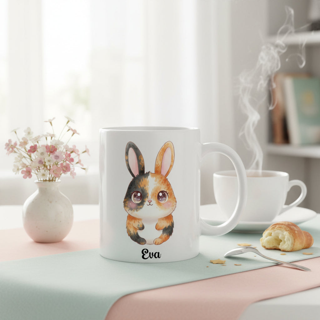 Mug personnalisé lapin kawaii