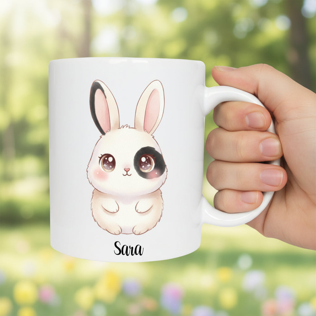 Mug personnalisé lapin kawaii