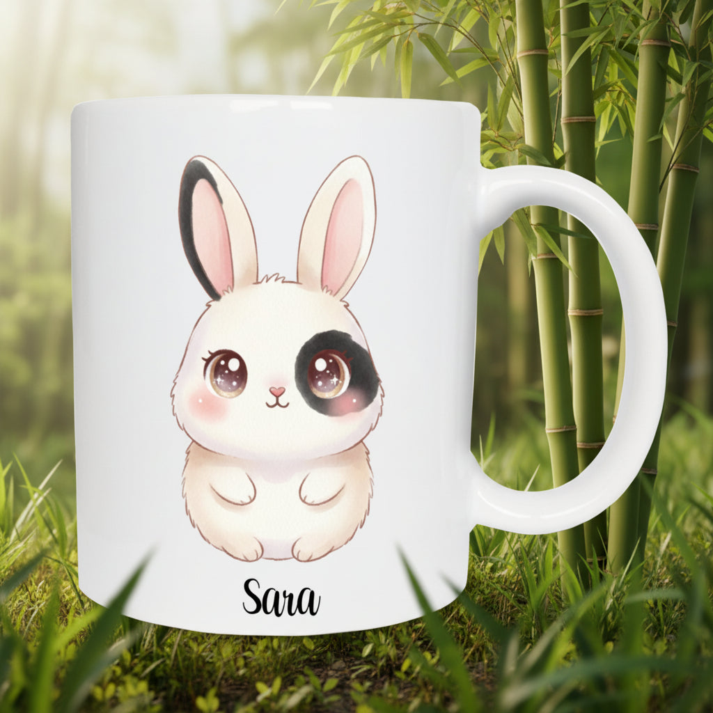 Mug personnalisé lapin kawaii