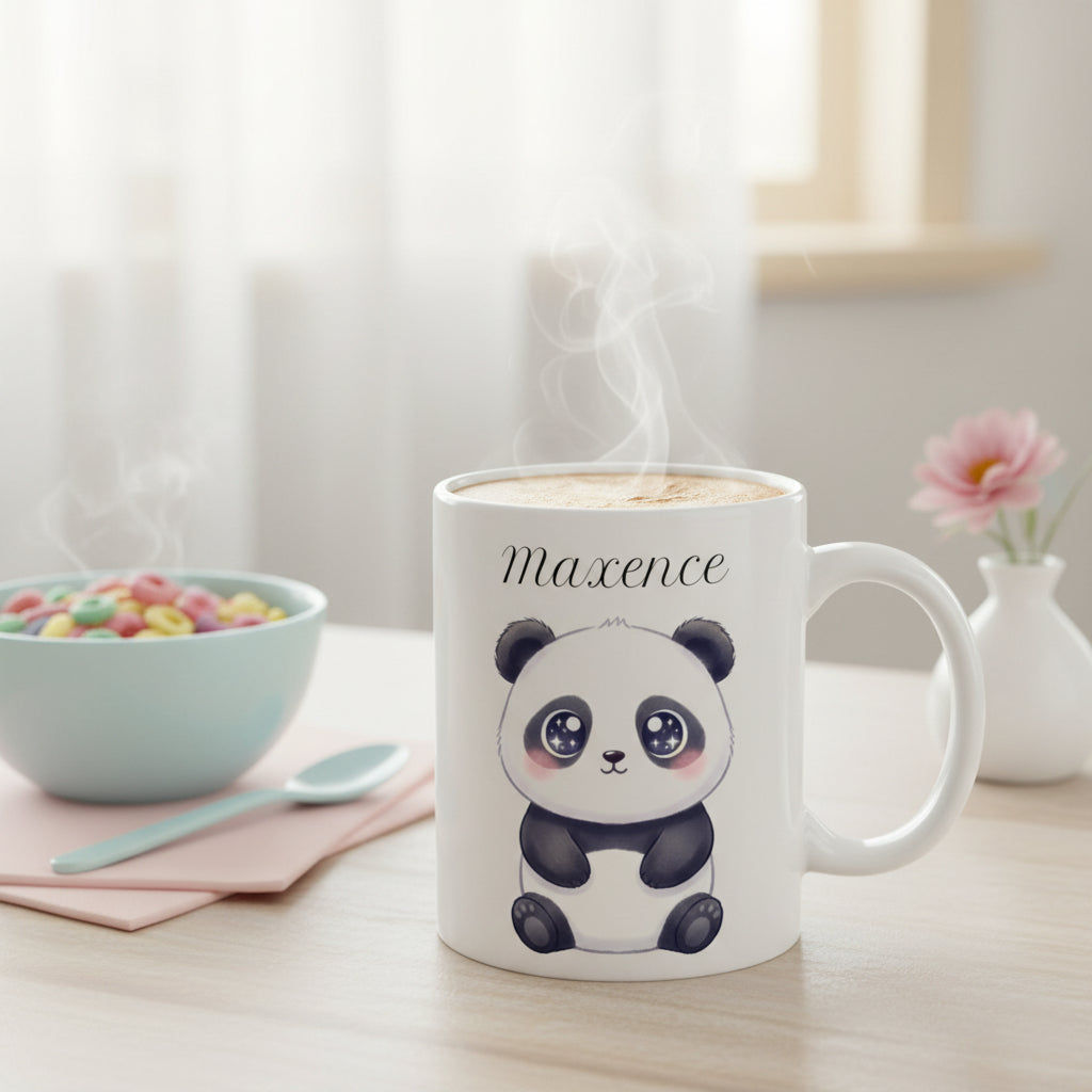 Mug personnalisé panda kawaii