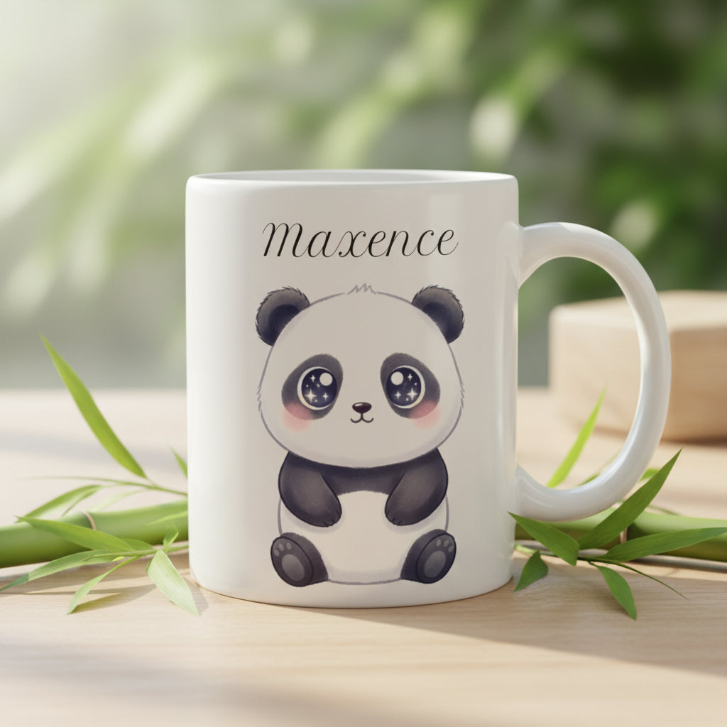Mug personnalisé panda kawaii
