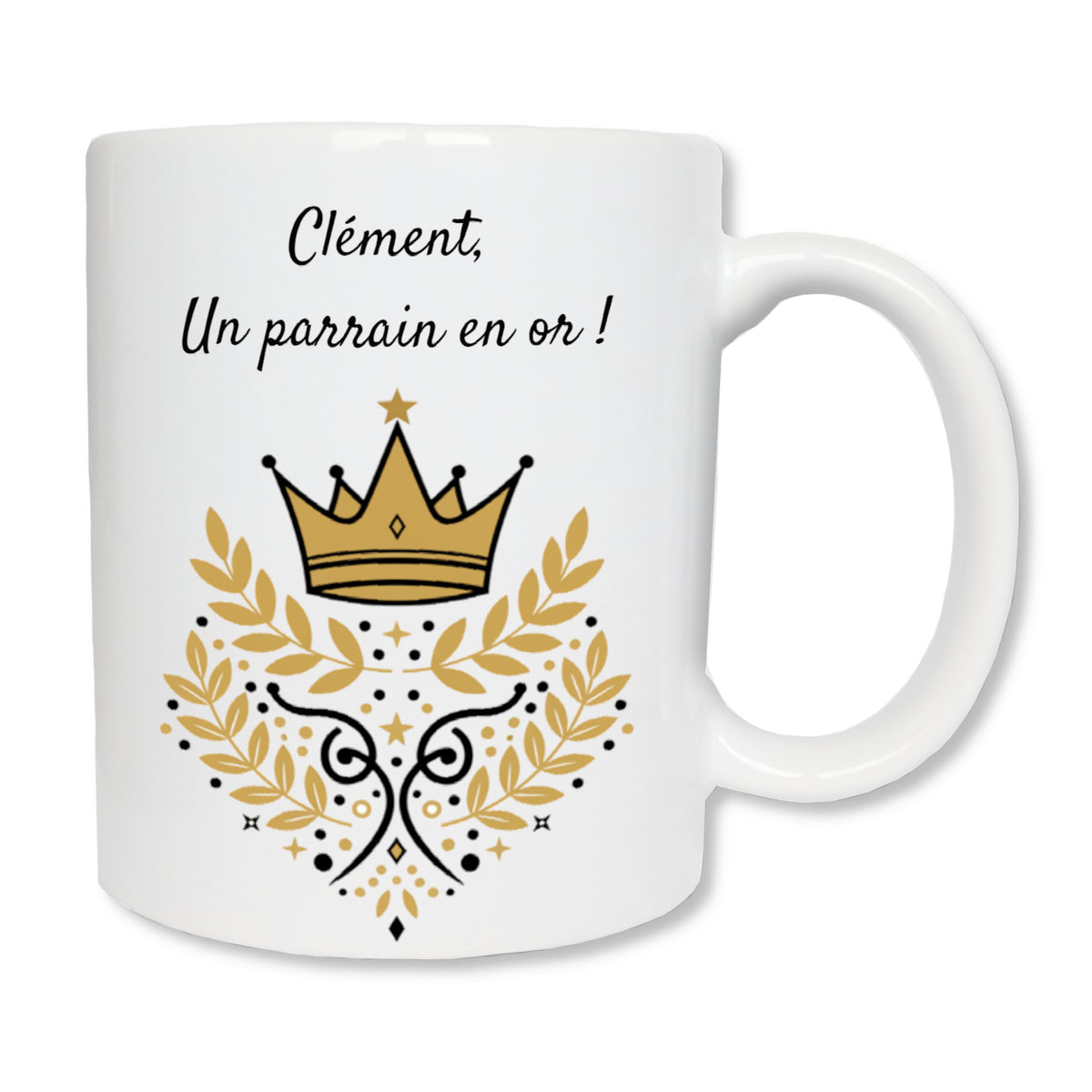 Mug personnalisé parrain avec prénom - cadeau original pour parrain